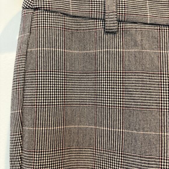 Talbots Pants Women 2 Gray Glen Plaid Ankle Chatham Cropped Preppy Office Career - Picture 6 of 13